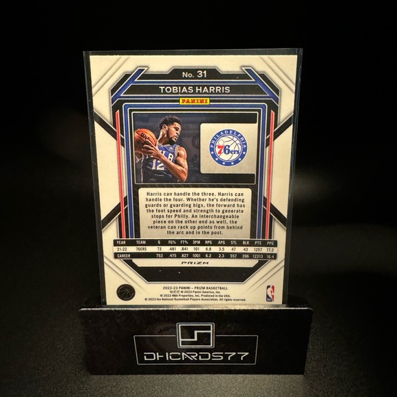 2022-23 Panini Prizm Green Tobias Harris - Picture 2 of 2